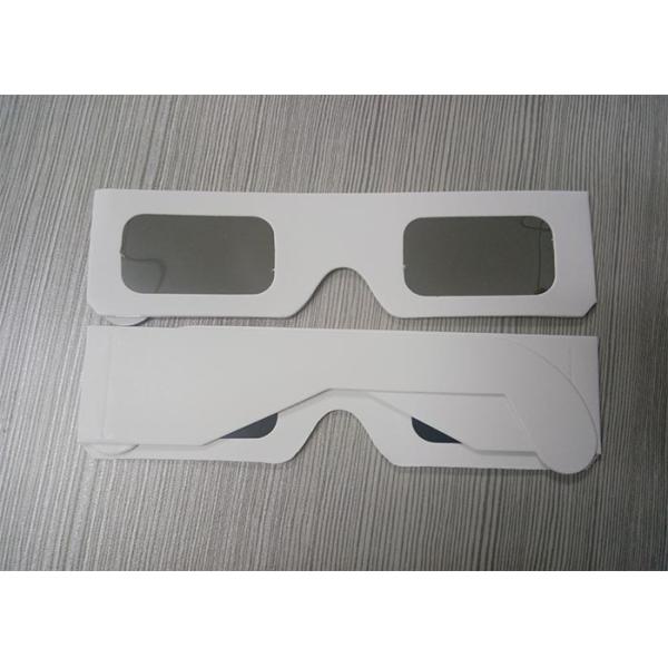 Customize Cardboard Solar Eclipse Eyewear / White Color eclipse viewing glasses