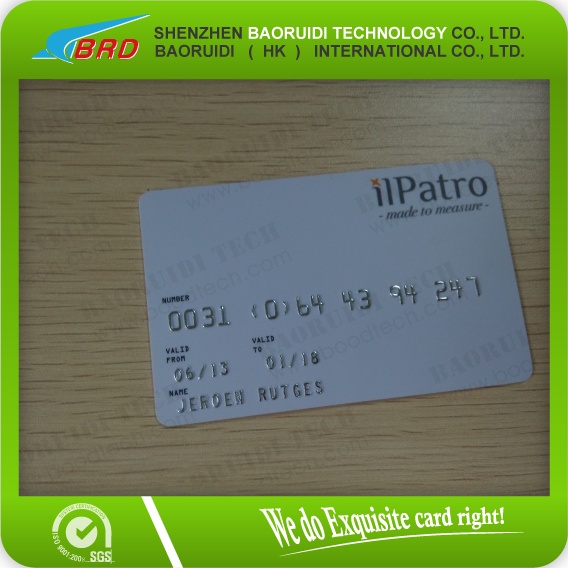 Approved Qr Code PVC Business Card