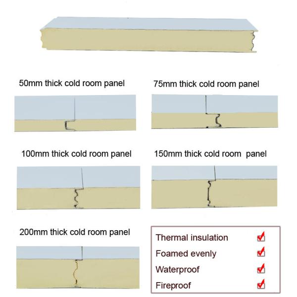 Polyurethane Insulation Cold Room Freezer Use Warehouse PU Sandwich Board Panel