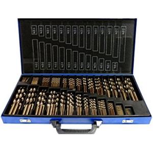 Buy cheap 230pcs HSS Titanium Coated Drill Bit Set in Steel Index product