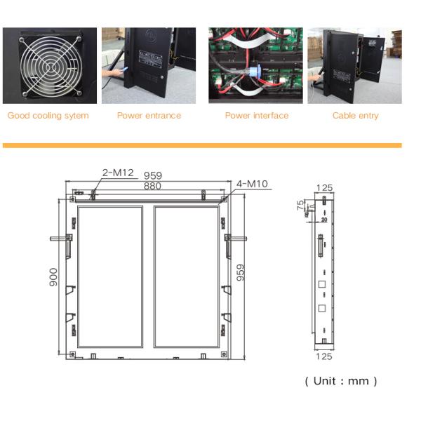 Full Color P5 LED Advertising Display Waterpoof High Brightness Large Viewing Angle