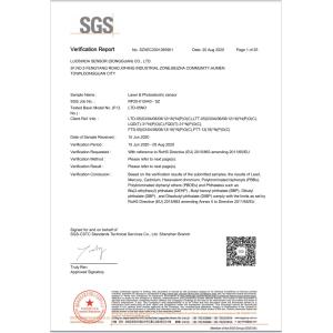 Luo Shida Sensor (Dongguan) Co., Ltd. Certifications