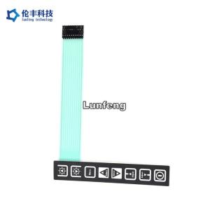 Dashboard Membrane Touch Control Panel Pantone With Flat Buttons