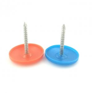 China Smooth Shank 23mm Diameter Plastic Cap Nails For Roofing on sale