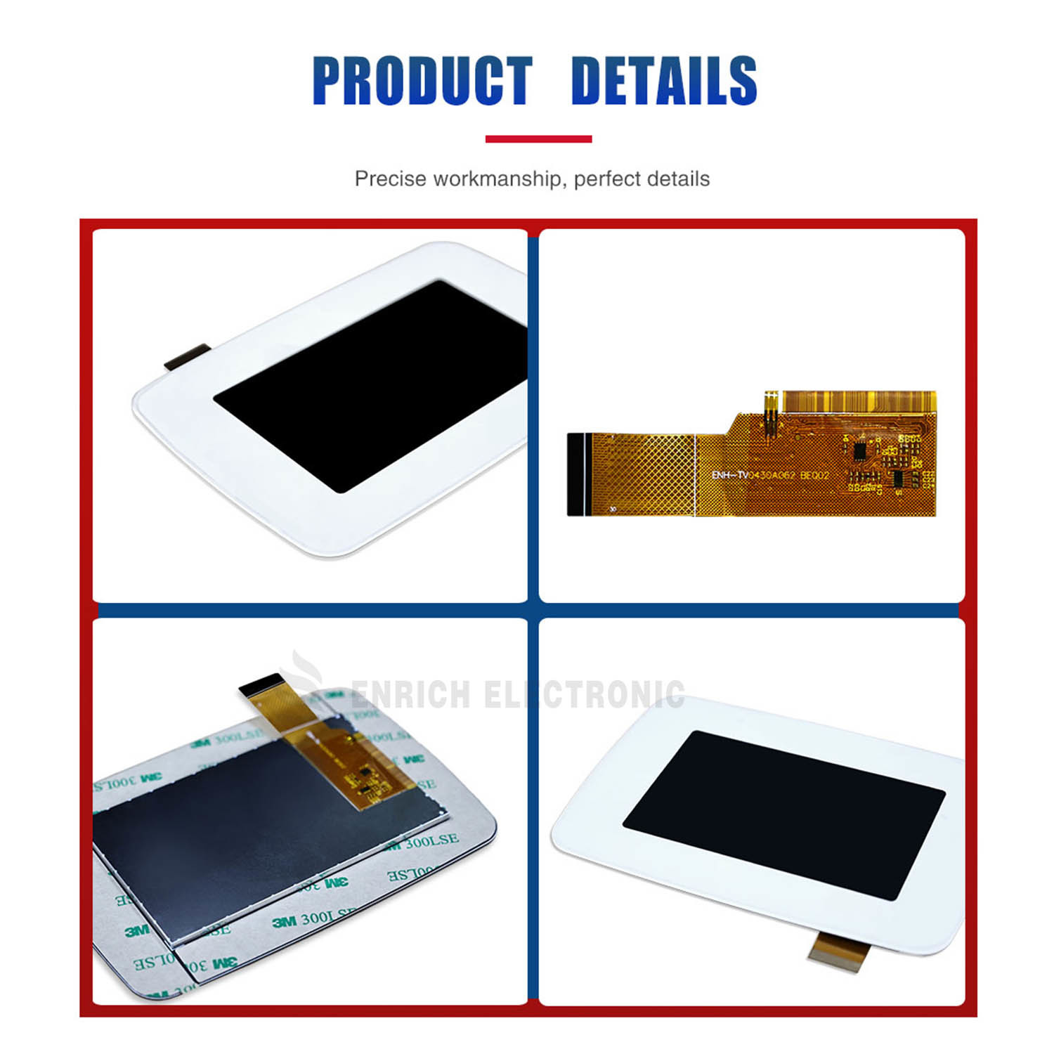 4.3 Inch Tft Display Touch Screen IC ST7102 Arduino Tft Touch Screen 480x800 Resolution MIPI