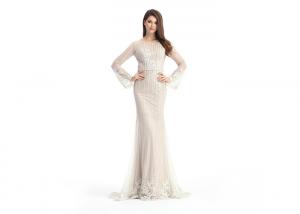 Buy cheap Ivory Embroidery Mermaid Wedding Bridesmaid Dresses Backless For Woman product