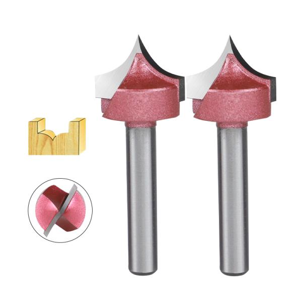Tiideway 6mm Shank CNC Router Bit Wood Carving Round Over Milling Cutter Customizable OEM Needle Nose CNC Bit for Woodworking