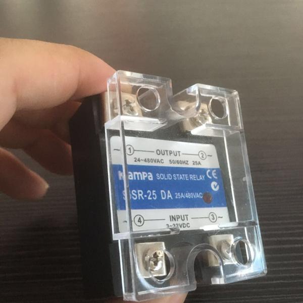 DC To AC 25A SSR (SSR-25DA) / Solid State Relay Single Phase SSR 25A Input 3-32VDC control Output 24-480VAC Relay(SSR-DA)