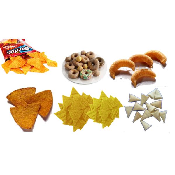 Yam Chips Snacks Puff Extruder Machine , Full Automatic Potato Chips Making Machine