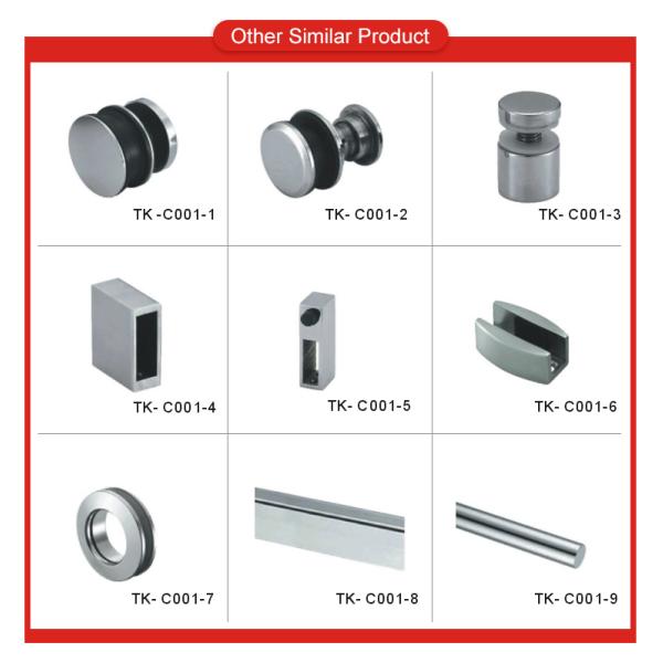 Sliding Door Kit Open Style Sliding with 304 Stainless Steel 25*2.0mm Solid Round Bar