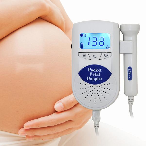 Waterproof Medical Ultrasonic High-Fidelity Sound Portable Baby Heart Monitor Fetal Doppler
