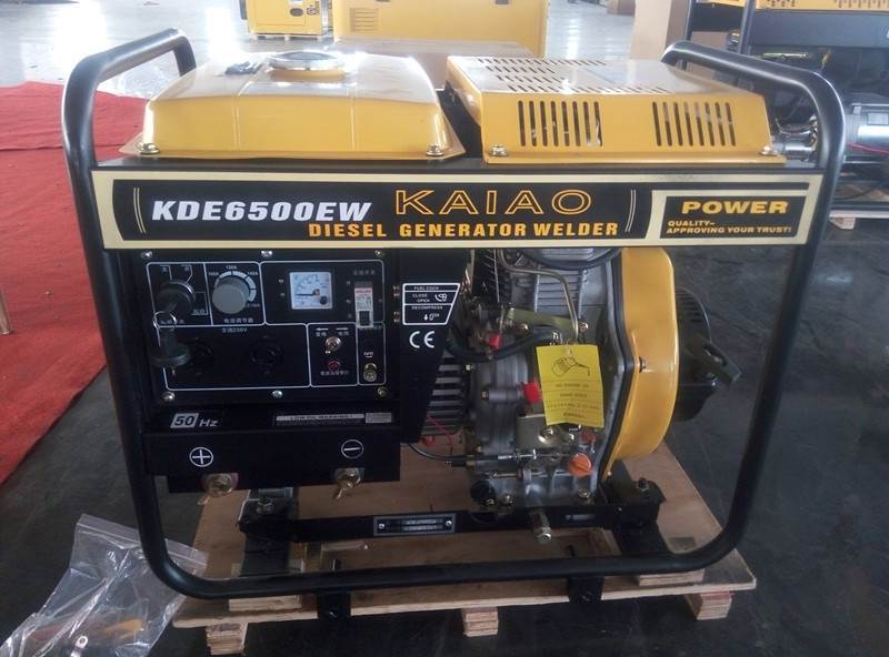 Welding Generator Set Small Diesel Generators KDE6500EW 12 Months Warranty