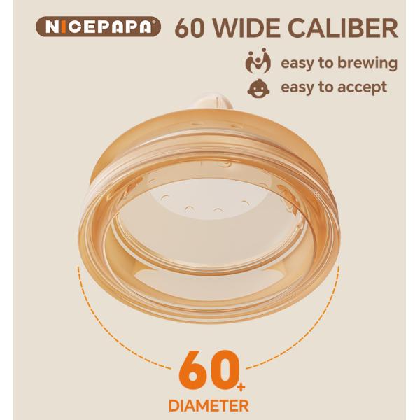 High Quality Glass Flip-cap Bottle Bite Resistant Durable nipple Suitable For Newborn Babies Like
