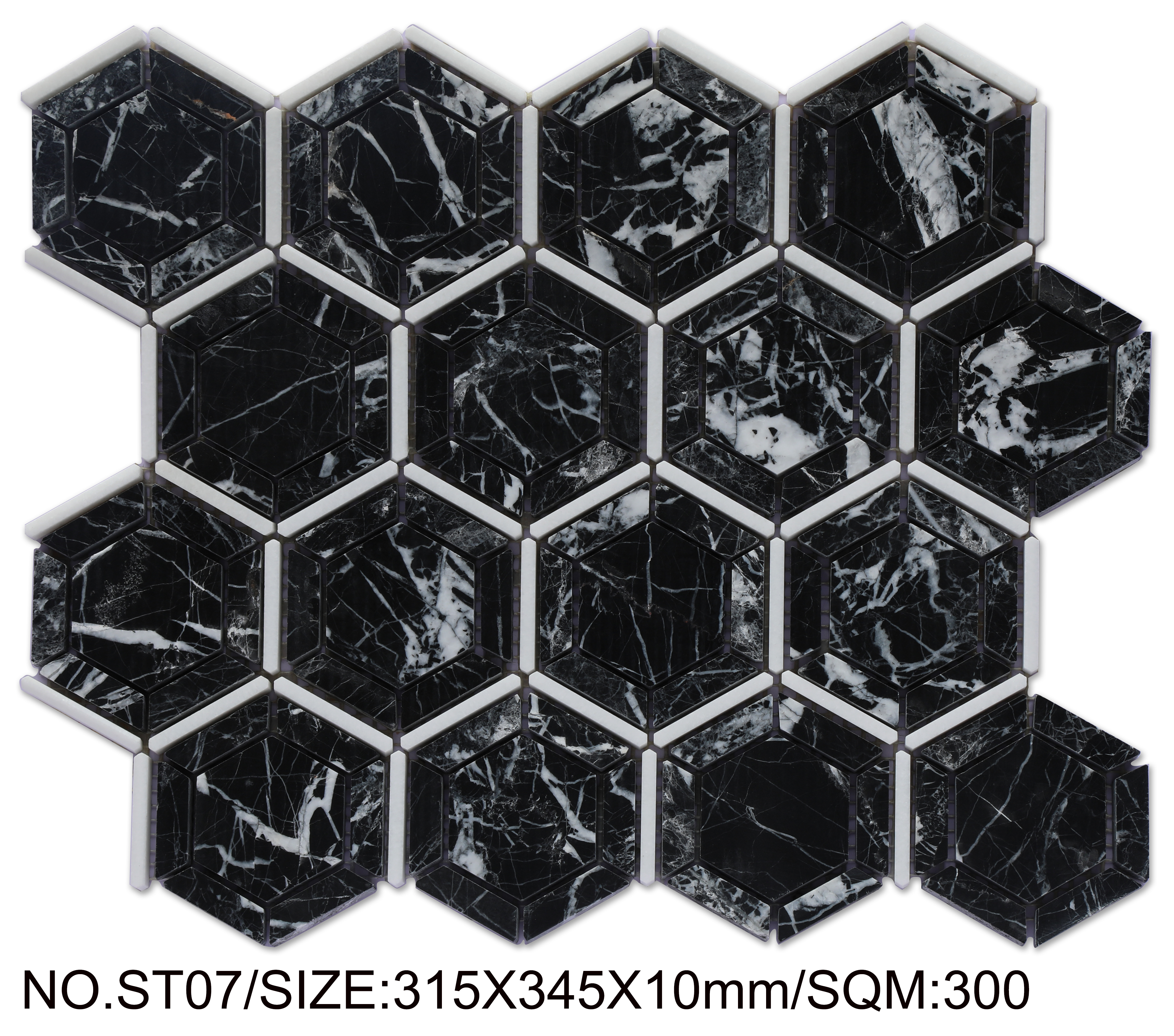 Buy cheap Scratch-resistant Black 315x345mm Swimming Pool Mosaic For Balcony product
