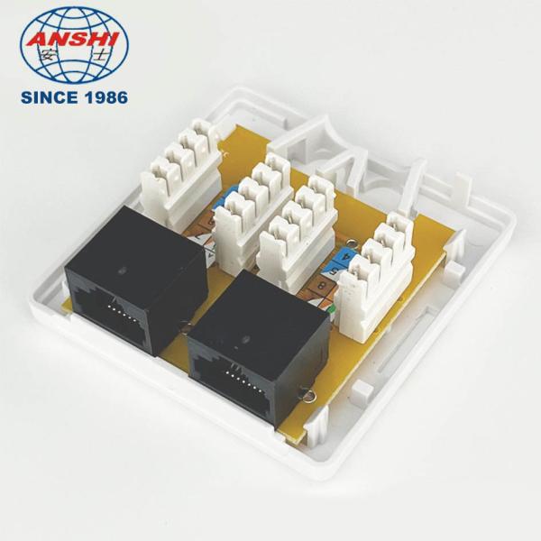 PC Material UTP Surface Mount Box Double Port CAT6