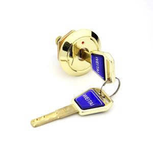 Buy cheap Golden Plated Wardrobe Locks Novel Design Cw 90 Degree Rotation product
