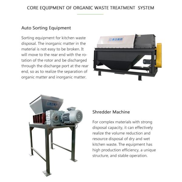 20T Organic Waste Management System 20 Tons/Day Bio Waste Composting