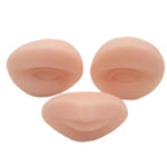 China practice makeup sheets supplier Reusable Permanent Makeup Practice Skin , Soft Makeup Mannequin Head