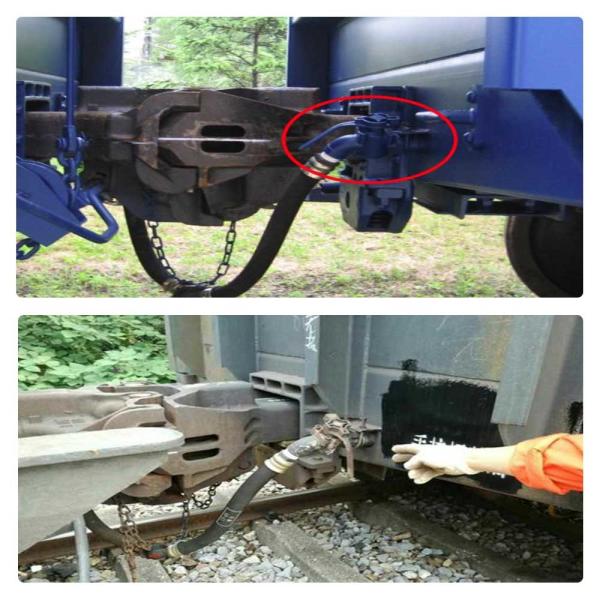 Two Rc1 1/4 Threaded Interface Rolling Stock for Ball Core Trian Angle Cock Custom Colour