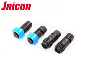 Buy cheap Electrical 9 Pin Push Lock Connectors Outdoor Waterproof IP67 With Dust Cover product
