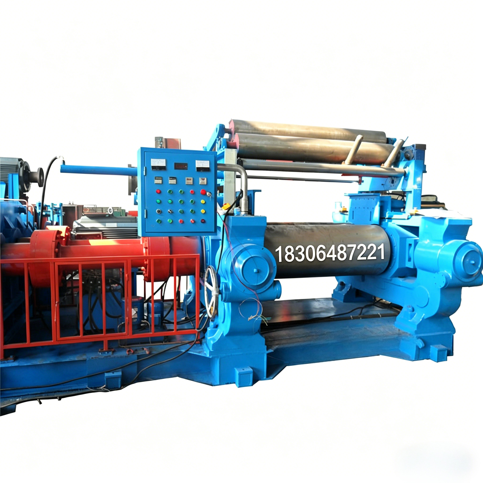 Two Roll Rubber Mixing Mill with Automatic Thin Oil Lubrication and Integrated Base Design - XK-160 Model