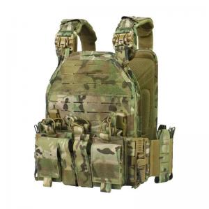 China Tactical Military Bulletproof Vest With Plates Molle System Carrier With Magazine Pouch 9mm on sale