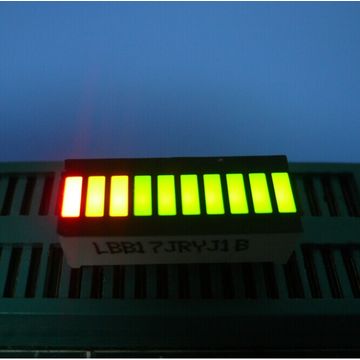 Yellow 10 LED Light Bar , Big 10 Segment Led Display 25.4 x 10.1 x 7.9mm