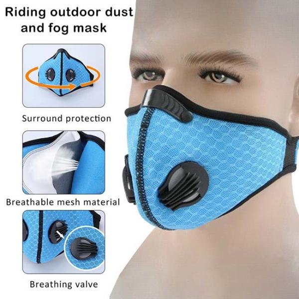 Pm2.5 Valved Dust Mask Cotton Haze Valve Healthy Mask Activated Filter Respirator