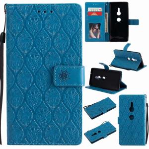 Buy cheap Sony XZ2 Leather Protective Case with Flower Embossed Pattern product