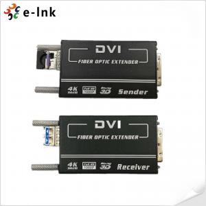 China Mini 4KX2K DVI Fiber Optical Converter 300M Auto EDID Low RFI EMI on sale