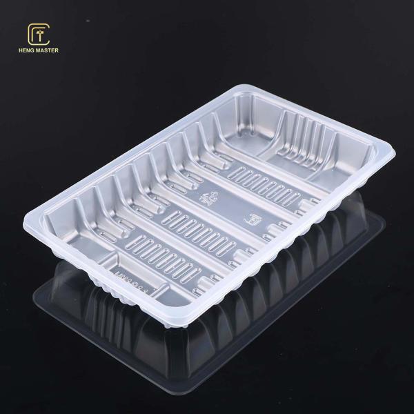 Rectangle White 18*11*2.5cm Frozen Food Tray Packaging