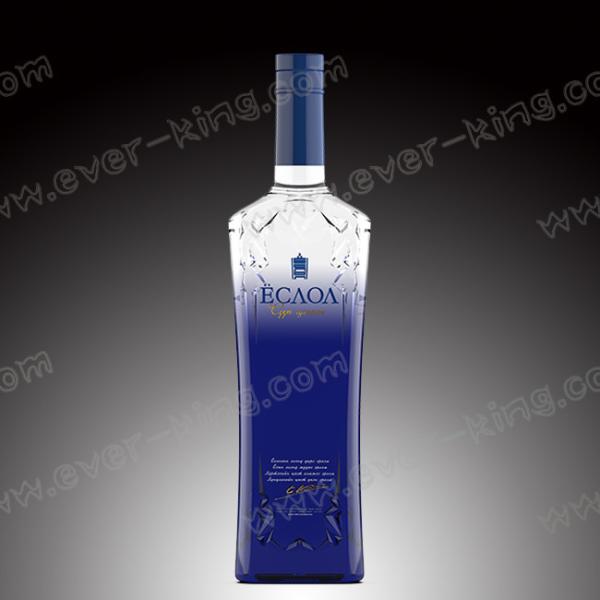 Plastic Cap 700ml Custom Glass Packaging For Cognac