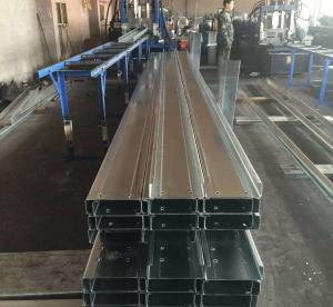 China Q235b Q345b Galvanised Steel Purlins Cold Bending Spacing Steel Channel on sale