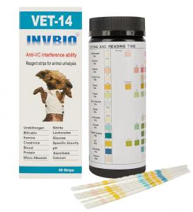 China Brand INVBIO Fast Delivery VET Pet Urine Test Strips 14 Parameters Super Market on sale