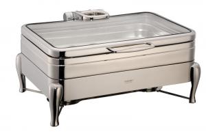 Buy cheap YUFEH Stainless Steel 304# Hydraulic Induction Chafing Dish W/ Glass Lid Buffet Serving Dish Warmer product