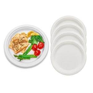 Buy cheap Microwaveable Eco Friendly Packaging Compostable Sugarcane Plates Biodegradable Pulp Molded product