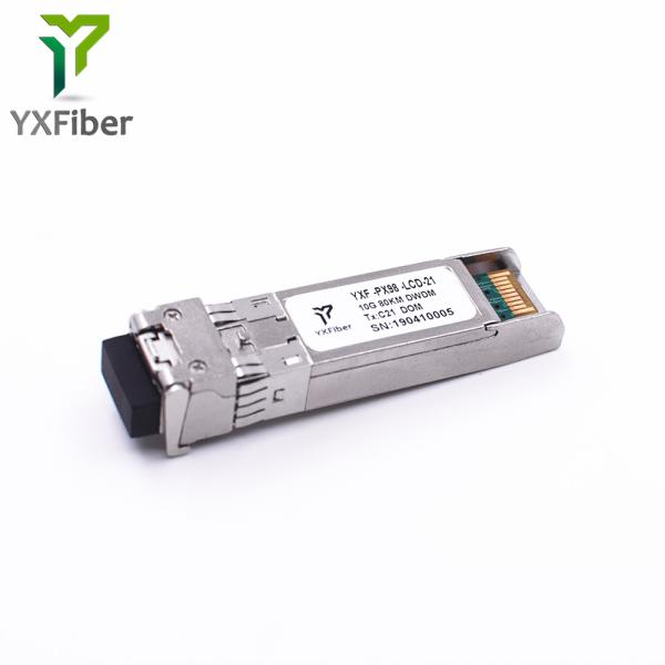 Multi Channels 80km C21 DOM 10G DWDM 10G SFP+ Transceiver