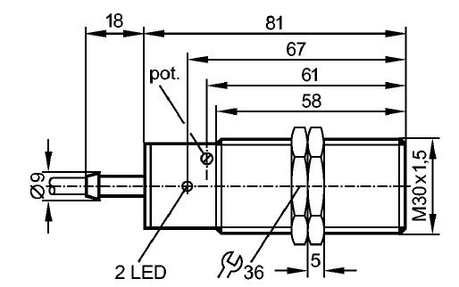 Telemecanique Proximity Sensor Switch XSAV11373 Sensing Range 10 Mm