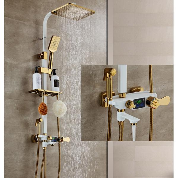 Buy cheap Thermostatic 35mm White 314SUS Bathroom Shower Faucet product