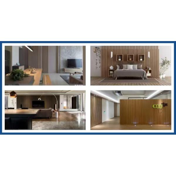 Decorate Your Walls with Slat Interiored Nano PVC Wood Effect Indoor Fluted Wall Panel