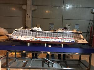 Buy cheap Genting Dream Cruise Ship Model With ABS CNC Engraving  Propeller Material product