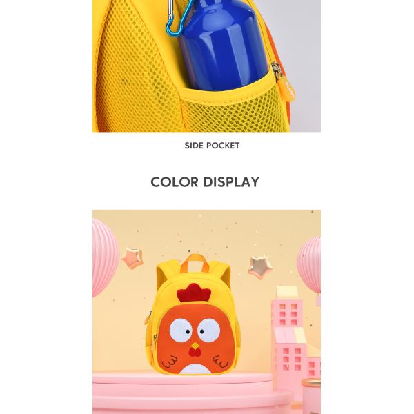 Neoprene Cute Cartoon Kindergarten Preschool Dinosaur Backpack for Kids Children