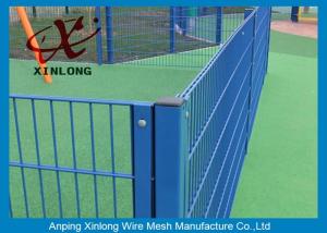 China 6x6 Reinforcing Welded Ornamental Double Loop Wire Fence With CE Certifcate on sale