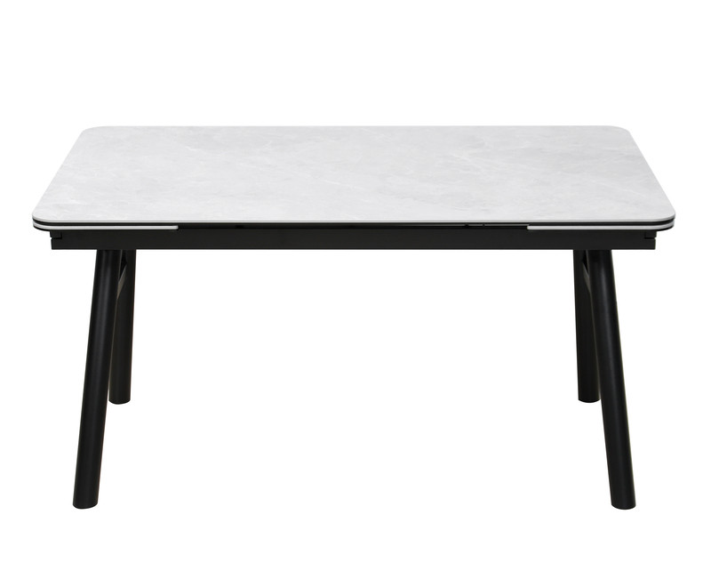 Buy cheap 1400mm Length Ceramic Top Extendable Dining Table With Iron Base product
