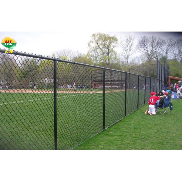 1" 4.35mm Tennis Court Chain Link Wire Fence Green Pvc Coated Or Galvanized