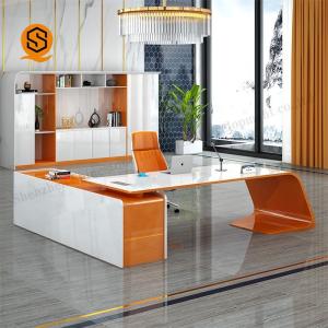 Buy cheap Seamless Joint Solid Surface Office Furniture L Shape Office Table product