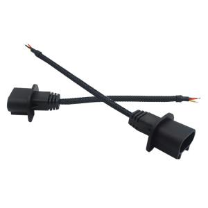 Black 6 Pins 130mm Overmolded Cable Assemblies