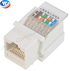 Buy cheap Gold Plating Cat5e RJ45 Keystone Jack ABS Plastic Punch Down product