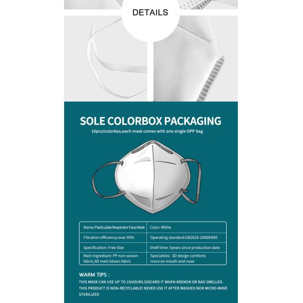 Hypoallergenic 30 Pcs Particulate Filter Mask