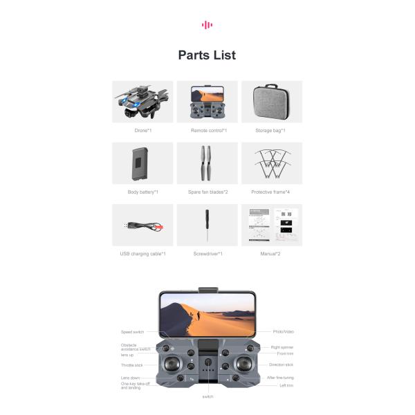 20min Maximum Flight Time Aluminum Alloy K8 Drone with 4k Optical Flow Localization and Electric Obstacle Avoidance